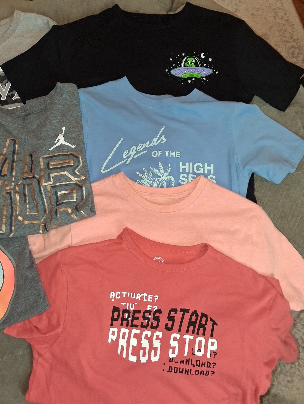 Nike/Hurley/Wonder Nation T-shirt Lot Boys Casual/School Wear/Athletic 10/12 M/L - Picture 2 of 7